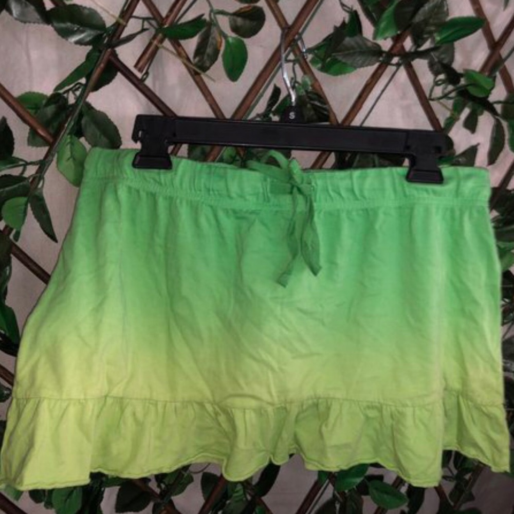 Green Ombré Cotton Skirts